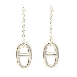 Pre Loved hermes Women metallic | silver Earrings